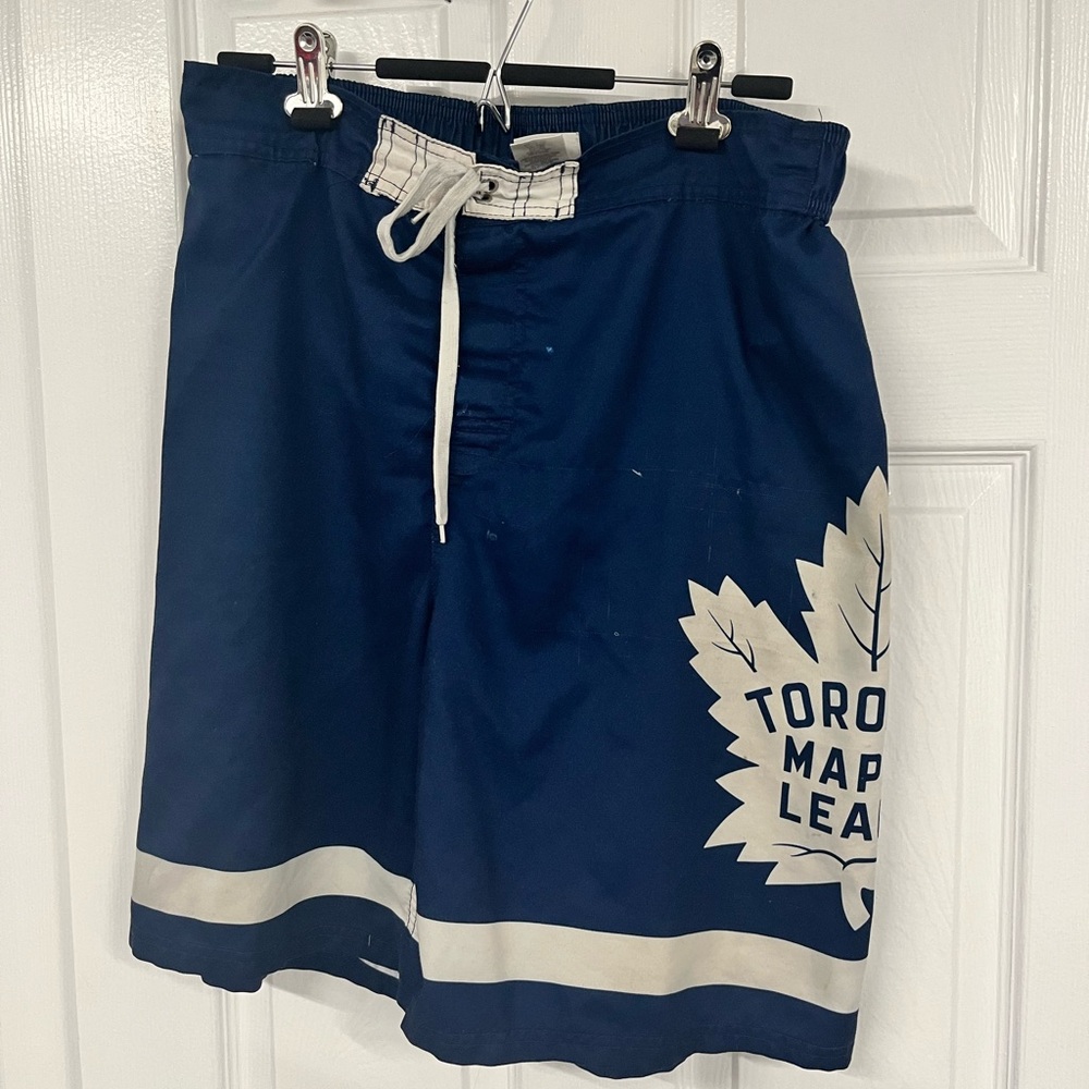 Free with bundle! Toronto Maple Leafs Swim Trunks Mens Large Blue NHL Shorts